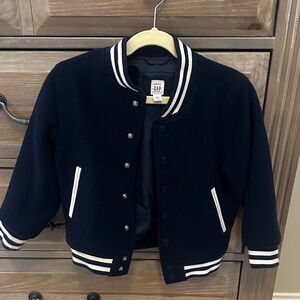 GAP Kids Dark Blue Varsity Jacket